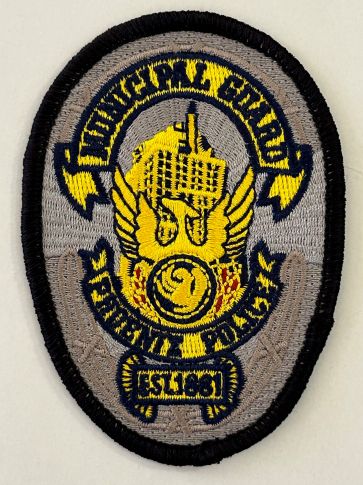 PHOENIX, ARIZONA (AZ) POLICE DEPARTMENT MUNICIPAL GUARD BADGE PATCH.